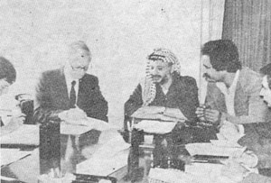 Italian Parliamentary Delegation Meeting Yasser Arafat